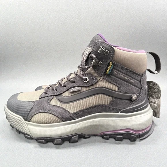Vans MTE Crestline Waterproof Hiking Boots – Gray/Purple – Men's 7 / Women's 8.5 - Picture 2 of 8